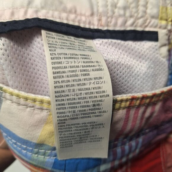 Abercrombie & Fitch Swim Shorts Colorful Plaid Board Bottom Mens Small Tie Waist - Picture 7 of 9
